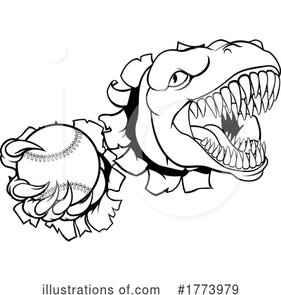 Royalty-Free (RF) Dino Clipart Illustration by AtStockIllustration - Stock Sample #1773979