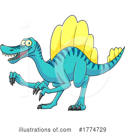Royalty-Free (RF) Dino Clipart Illustration by Hit Toon - Stock Sample #1774729
