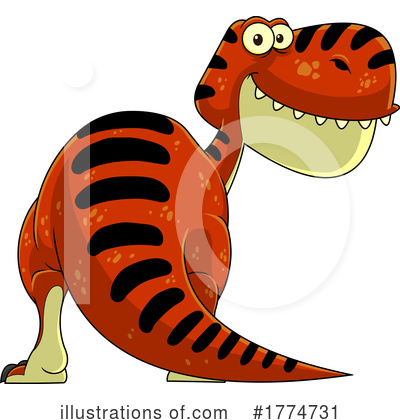 Royalty-Free (RF) Dino Clipart Illustration by Hit Toon - Stock Sample #1774731