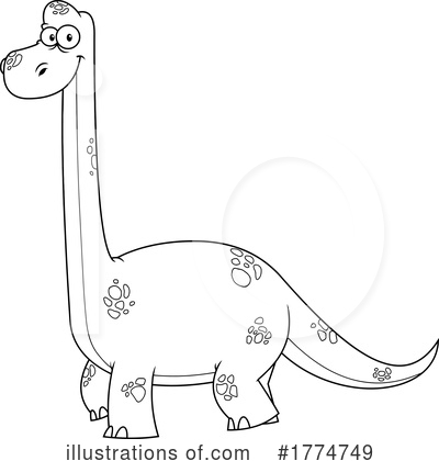 Royalty-Free (RF) Dino Clipart Illustration by Hit Toon - Stock Sample #1774749