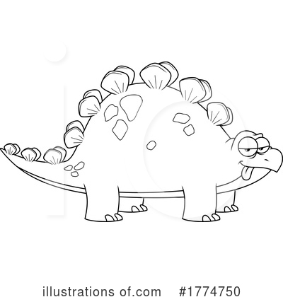 Royalty-Free (RF) Dino Clipart Illustration by Hit Toon - Stock Sample #1774750