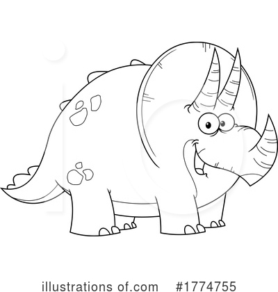 Royalty-Free (RF) Dino Clipart Illustration by Hit Toon - Stock Sample #1774755