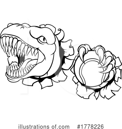 Royalty-Free (RF) Dino Clipart Illustration by AtStockIllustration - Stock Sample #1778226