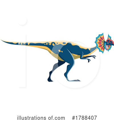 Dilophosaurus Clipart #1788407 by Vector Tradition SM