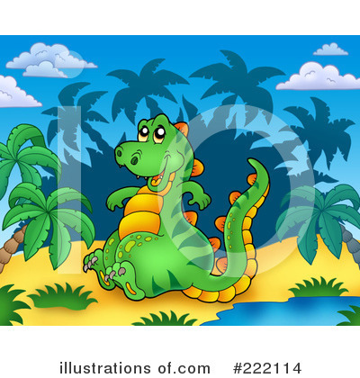 Royalty-Free (RF) Dino Clipart Illustration by visekart - Stock Sample #222114