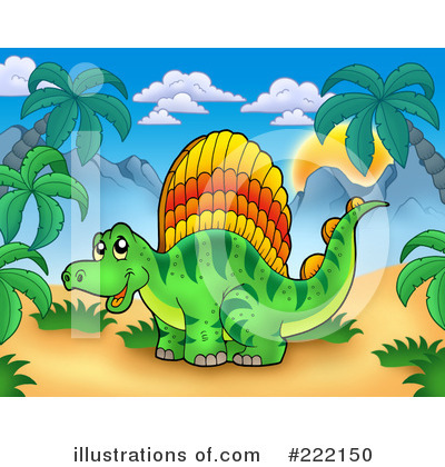 Royalty-Free (RF) Dino Clipart Illustration by visekart - Stock Sample #222150