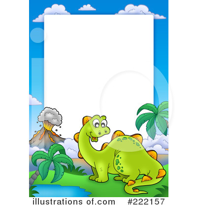 Royalty-Free (RF) Dino Clipart Illustration by visekart - Stock Sample #222157