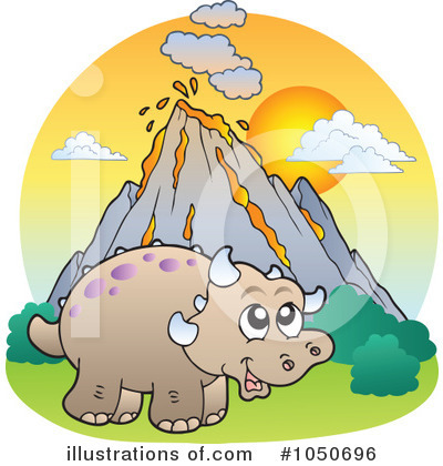 Royalty-Free (RF) Dinosaur Clipart Illustration by visekart - Stock Sample #1050696