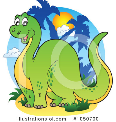 Royalty-Free (RF) Dinosaur Clipart Illustration by visekart - Stock Sample #1050700