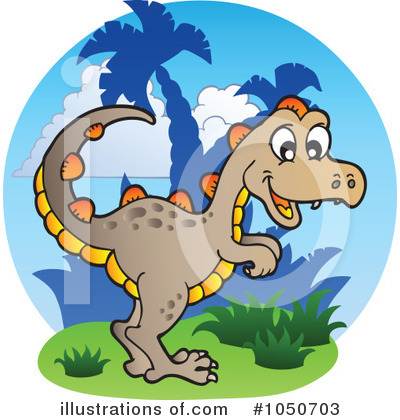 Royalty-Free (RF) Dinosaur Clipart Illustration by visekart - Stock Sample #1050703