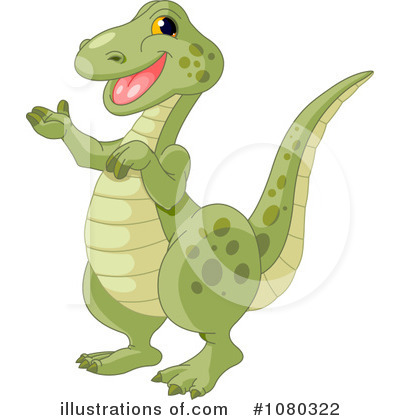 Royalty-Free (RF) Dinosaur Clipart Illustration by Pushkin - Stock Sample #1080322