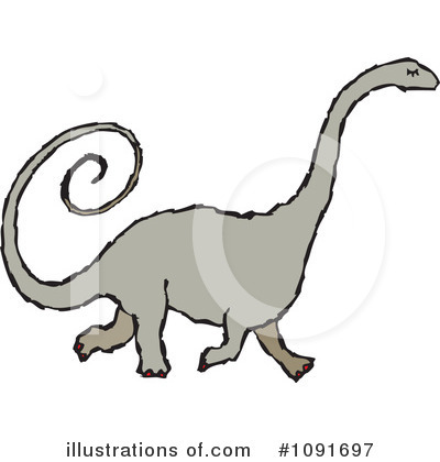 Royalty-Free (RF) Dinosaur Clipart Illustration by Steve Klinkel - Stock Sample #1091697