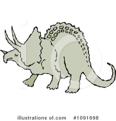 Dinosaur Clipart #1091698 by Steve Klinkel