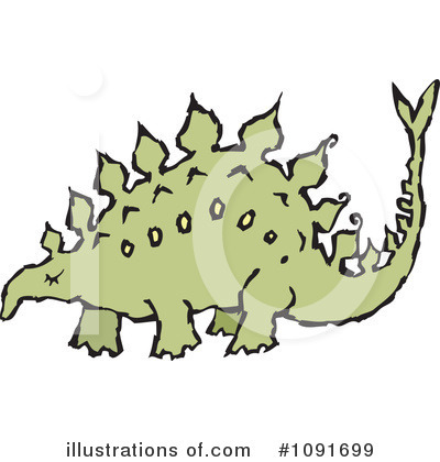 Royalty-Free (RF) Dinosaur Clipart Illustration by Steve Klinkel - Stock Sample #1091699