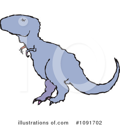 Royalty-Free (RF) Dinosaur Clipart Illustration by Steve Klinkel - Stock Sample #1091702