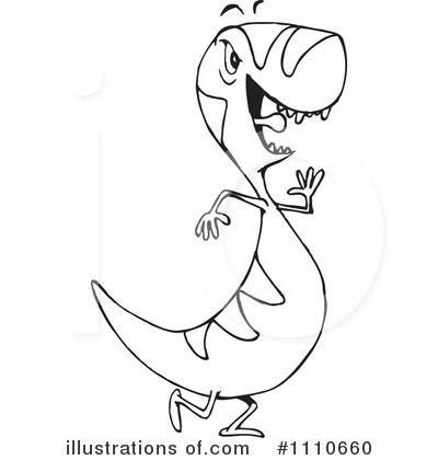 Royalty-Free (RF) Dinosaur Clipart Illustration by Dennis Holmes Designs - Stock Sample #1110660