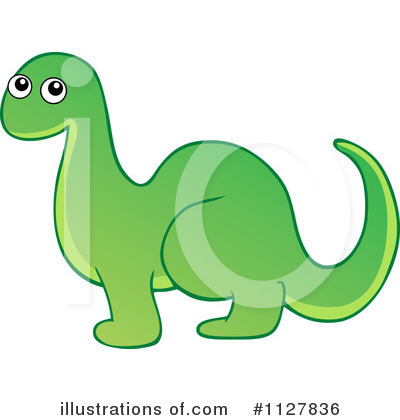Royalty-Free (RF) Dinosaur Clipart Illustration by visekart - Stock Sample #1127836