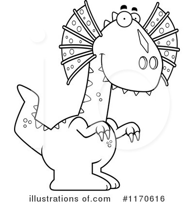 Dilophosaurus Clipart #1170616 by Cory Thoman