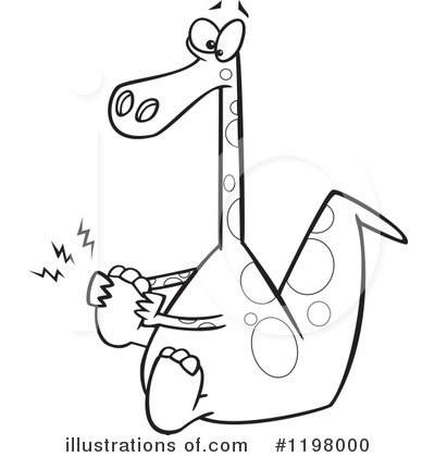 Royalty-Free (RF) Dinosaur Clipart Illustration by toonaday - Stock Sample #1198000