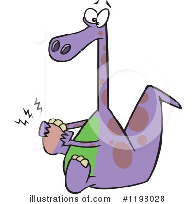Dinosaur Clipart #1198028 by toonaday