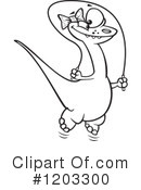 Dinosaur Clipart #1203300 by toonaday
