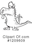 Dinosaur Clipart #1209609 by toonaday