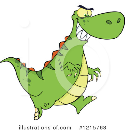 Royalty-Free (RF) Dinosaur Clipart Illustration by Hit Toon - Stock Sample #1215768
