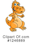 Dinosaur Clipart #1246889 by Vector Tradition SM