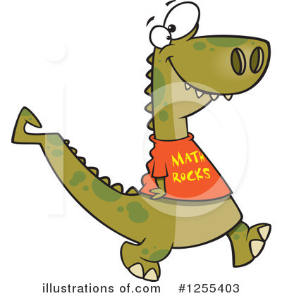 Royalty-Free (RF) Dinosaur Clipart Illustration by toonaday - Stock Sample #1255403