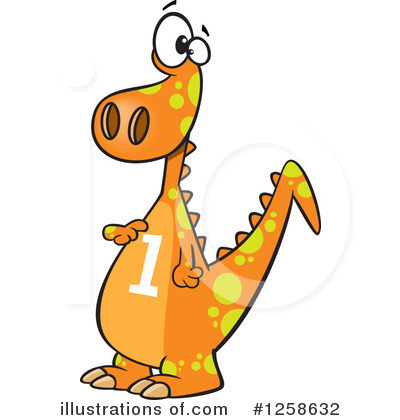 Royalty-Free (RF) Dinosaur Clipart Illustration by toonaday - Stock Sample #1258632