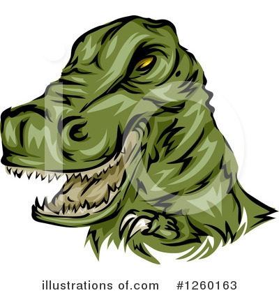 Royalty-Free (RF) Dinosaur Clipart Illustration by BNP Design Studio - Stock Sample #1260163