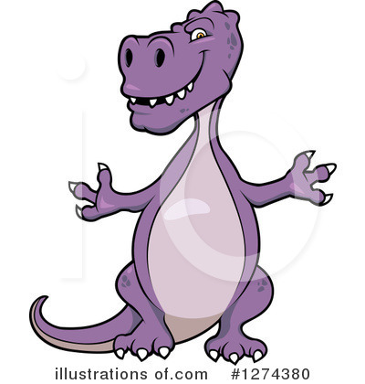 Royalty-Free (RF) Dinosaur Clipart Illustration by Vector Tradition SM - Stock Sample #1274380