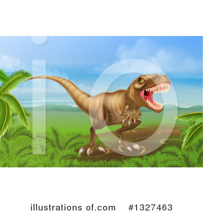 Royalty-Free (RF) Dinosaur Clipart Illustration by AtStockIllustration - Stock Sample #1327463