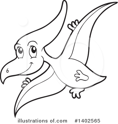 Royalty-Free (RF) Dinosaur Clipart Illustration by visekart - Stock Sample #1402565