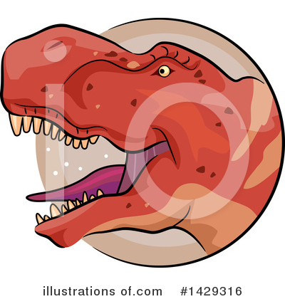Tyrannosaurus Clipart #1429316 by BNP Design Studio