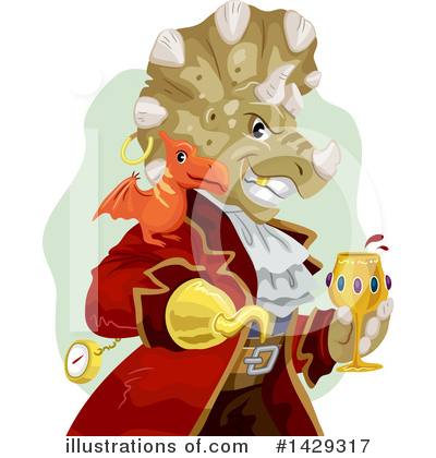 Royalty-Free (RF) Dinosaur Clipart Illustration by BNP Design Studio - Stock Sample #1429317