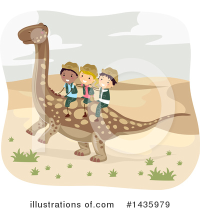 Royalty-Free (RF) Dinosaur Clipart Illustration by BNP Design Studio - Stock Sample #1435979