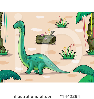 Royalty-Free (RF) Dinosaur Clipart Illustration by BNP Design Studio - Stock Sample #1442294