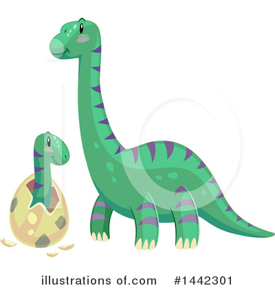 Royalty-Free (RF) Dinosaur Clipart Illustration by BNP Design Studio - Stock Sample #1442301
