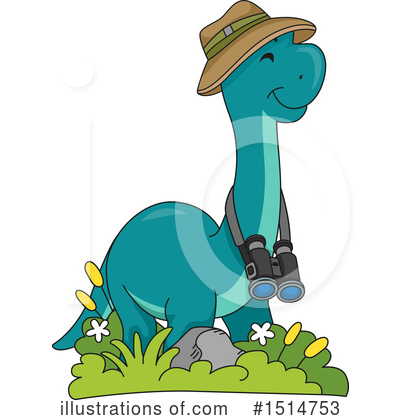 Royalty-Free (RF) Dinosaur Clipart Illustration by BNP Design Studio - Stock Sample #1514753