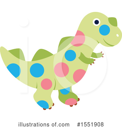Royalty-Free (RF) Dinosaur Clipart Illustration by Cherie Reve - Stock Sample #1551908