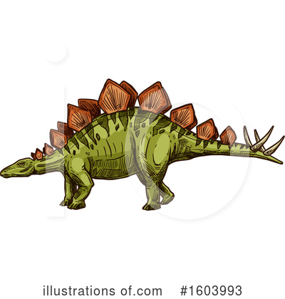 Stegosaur Clipart #1603993 by Vector Tradition SM