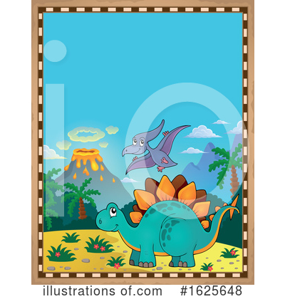 Royalty-Free (RF) Dinosaur Clipart Illustration by visekart - Stock Sample #1625648