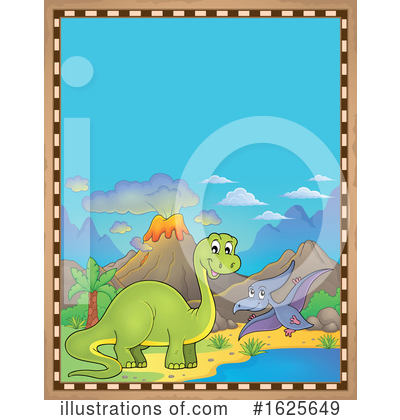 Royalty-Free (RF) Dinosaur Clipart Illustration by visekart - Stock Sample #1625649