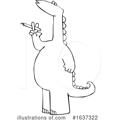 Royalty-Free (RF) Dinosaur Clipart Illustration by djart - Stock Sample #1637322