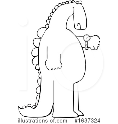 Royalty-Free (RF) Dinosaur Clipart Illustration by djart - Stock Sample #1637324