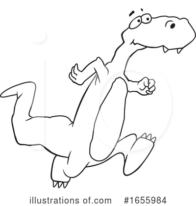 Dinosaur Clipart #1655984 by Johnny Sajem