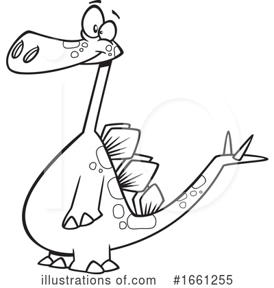 Royalty-Free (RF) Dinosaur Clipart Illustration by toonaday - Stock Sample #1661255