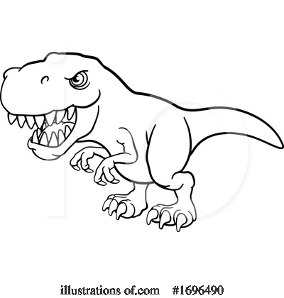 Royalty-Free (RF) Dinosaur Clipart Illustration by AtStockIllustration - Stock Sample #1696490