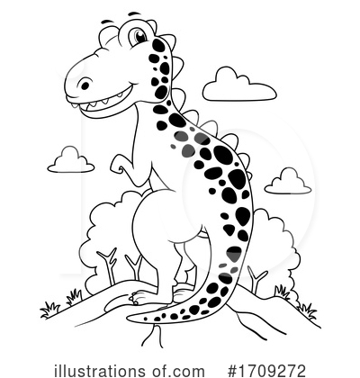 Royalty-Free (RF) Dinosaur Clipart Illustration by BNP Design Studio - Stock Sample #1709272